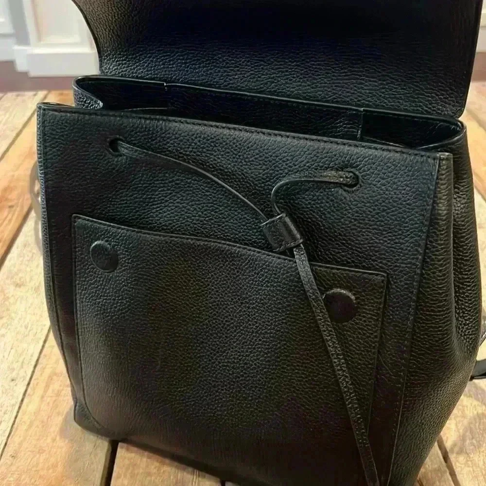 EUC Tory Burch Leather Backpack (Black) - Picture 3 of 9